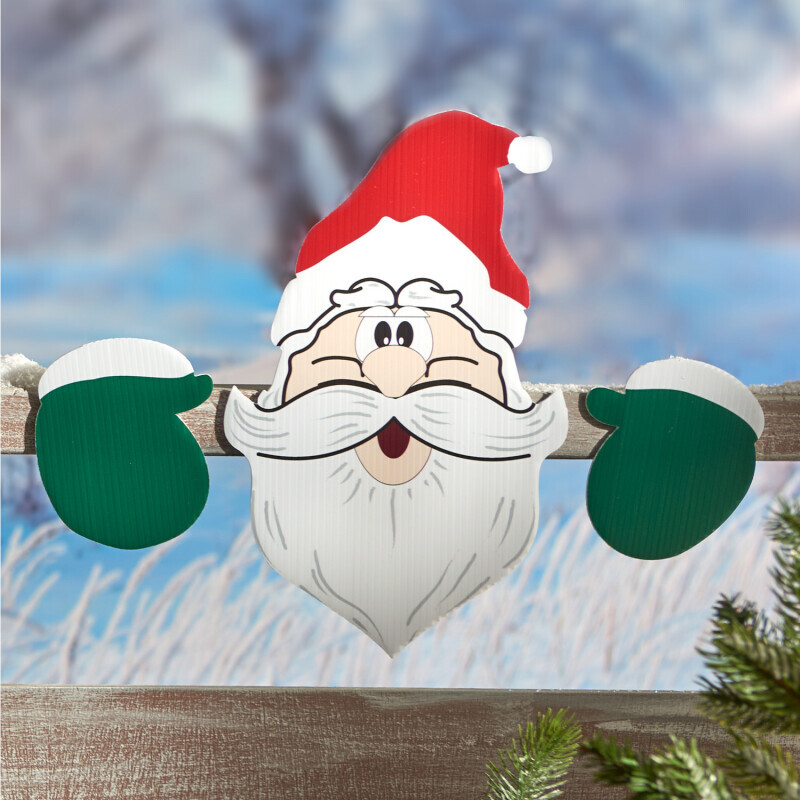 Dekorácia na plot Santa