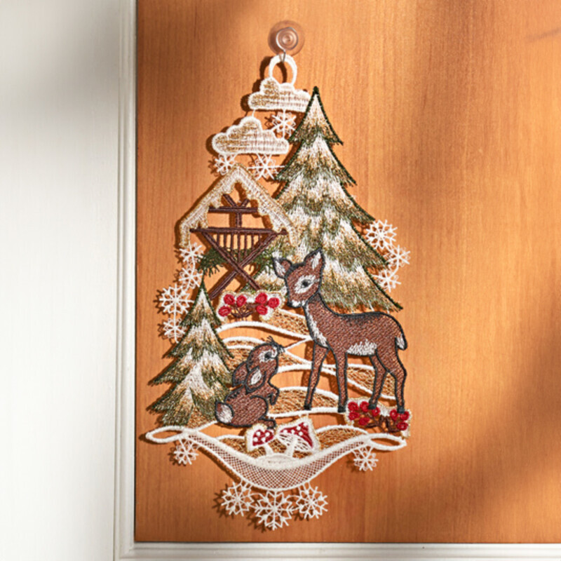 Obrázok na okno Zimná scenéria