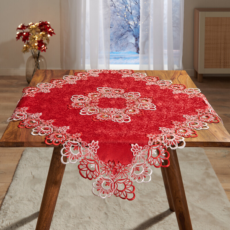 Krajkový středový ubrus