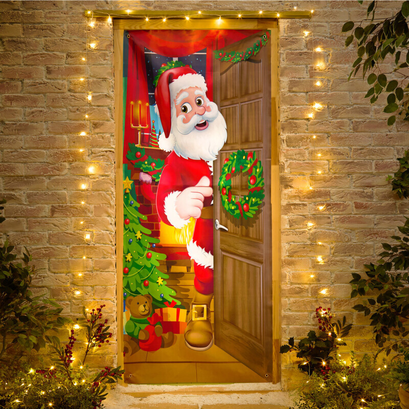 Závěs na dveře  Santa Claus