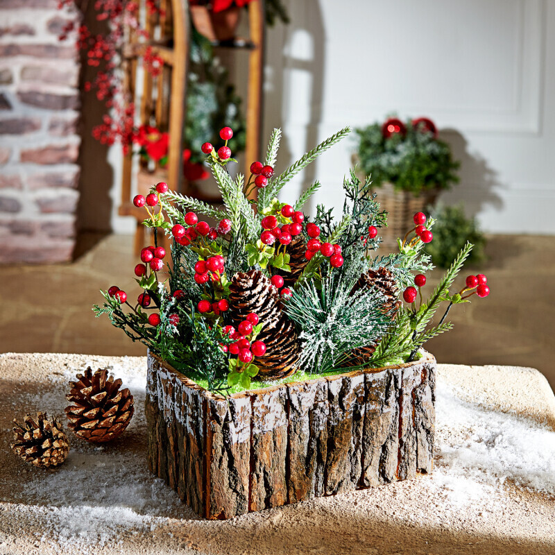 Asztaldísz bogyókkal