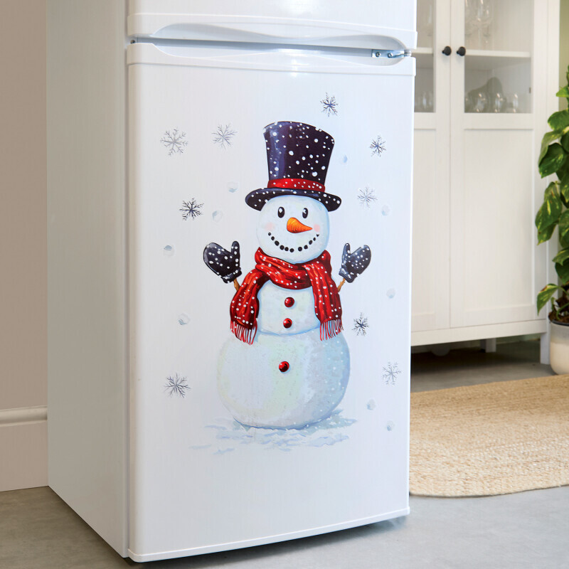 Autocolant pentru frigider Om de zăpadă