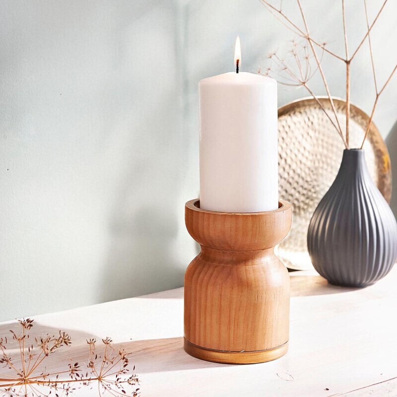 Dřevěný svícen Legno