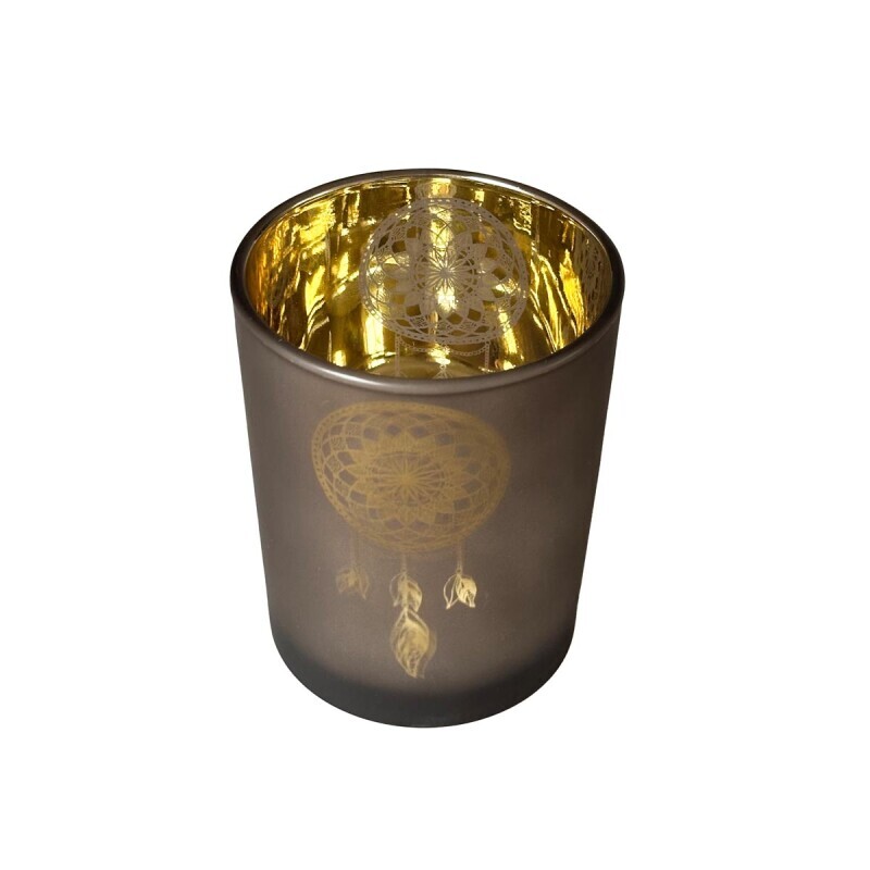 Skleněný svícen Lapač snů