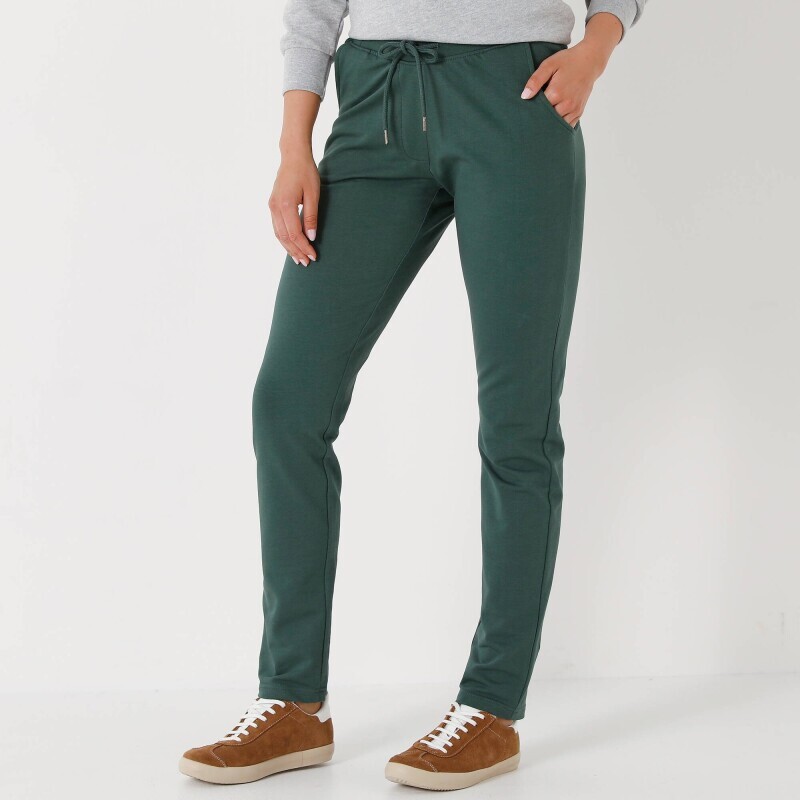 Moltonové jogging kalhoty s pružným pasem