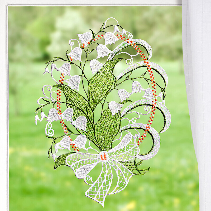 Okenná dekorácia Konvalinka