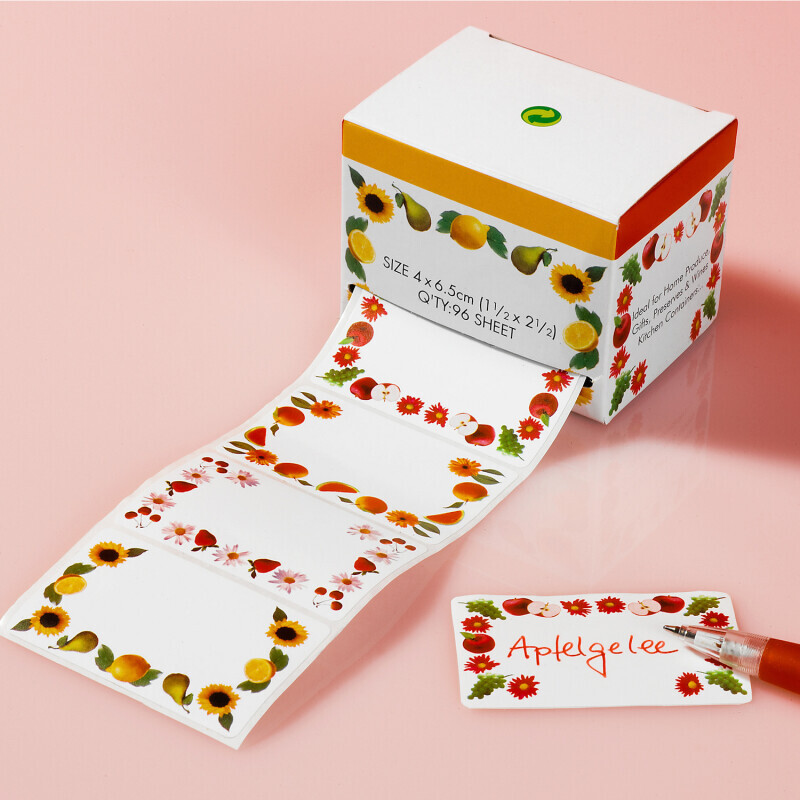 96 prostokątnych etykiet