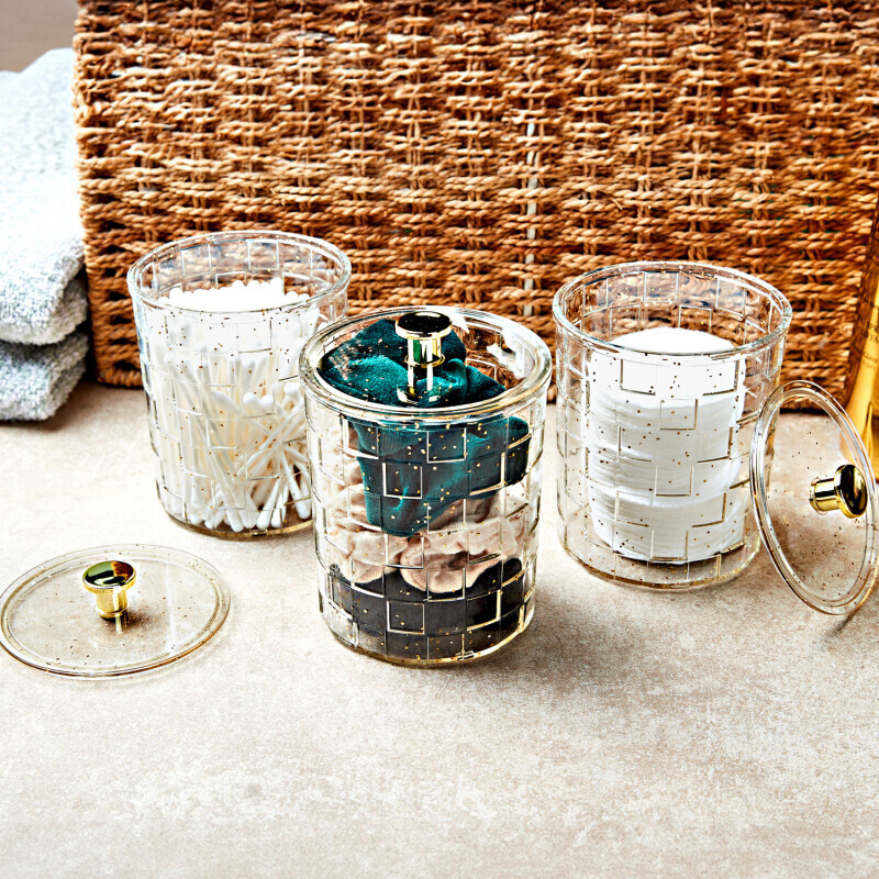 3 pojemniki na kosmetyki