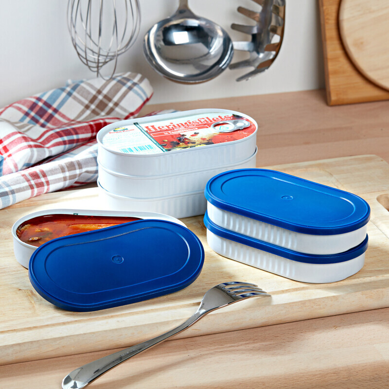 3 pokrywki do konserw rybnych