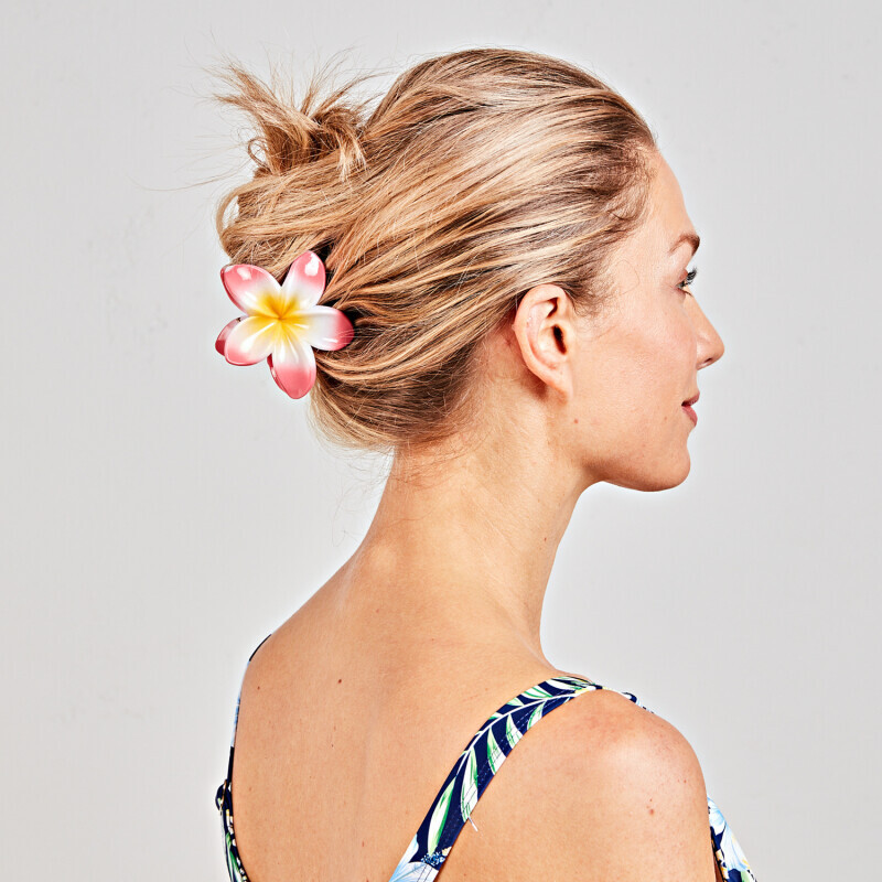3 spinki do włosów Hibiskus