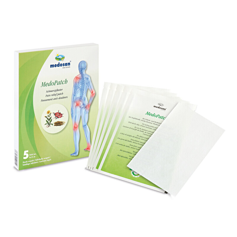5 náplastí proti bolesti Medosan