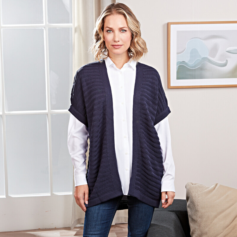 Dzianinowa kamizelka