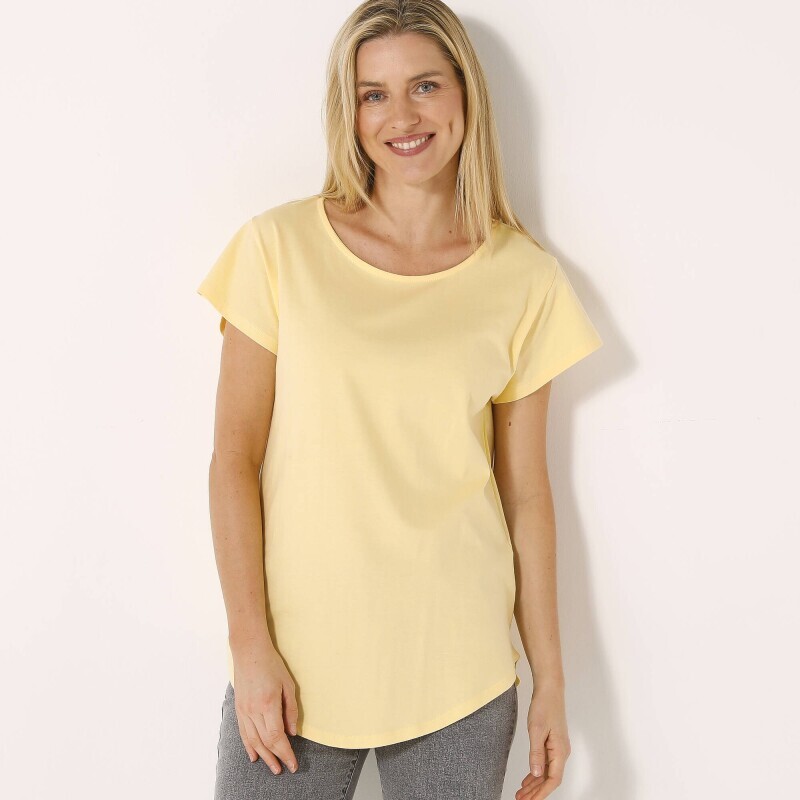 Długa koszulka z krótkim rękawem