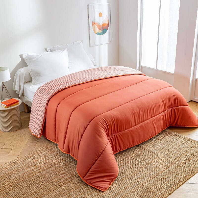 Přikrývka s kostkovaným vichy vzorem, z mikrovlákna 400g/m2