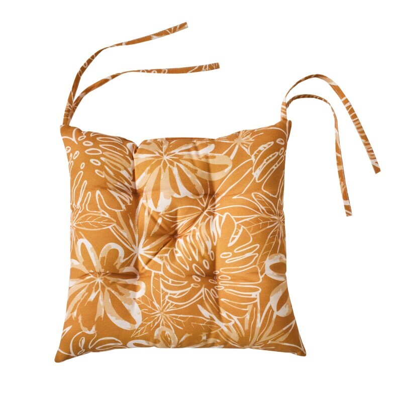 Sada 2 podsedáků na židli s potiskem květin