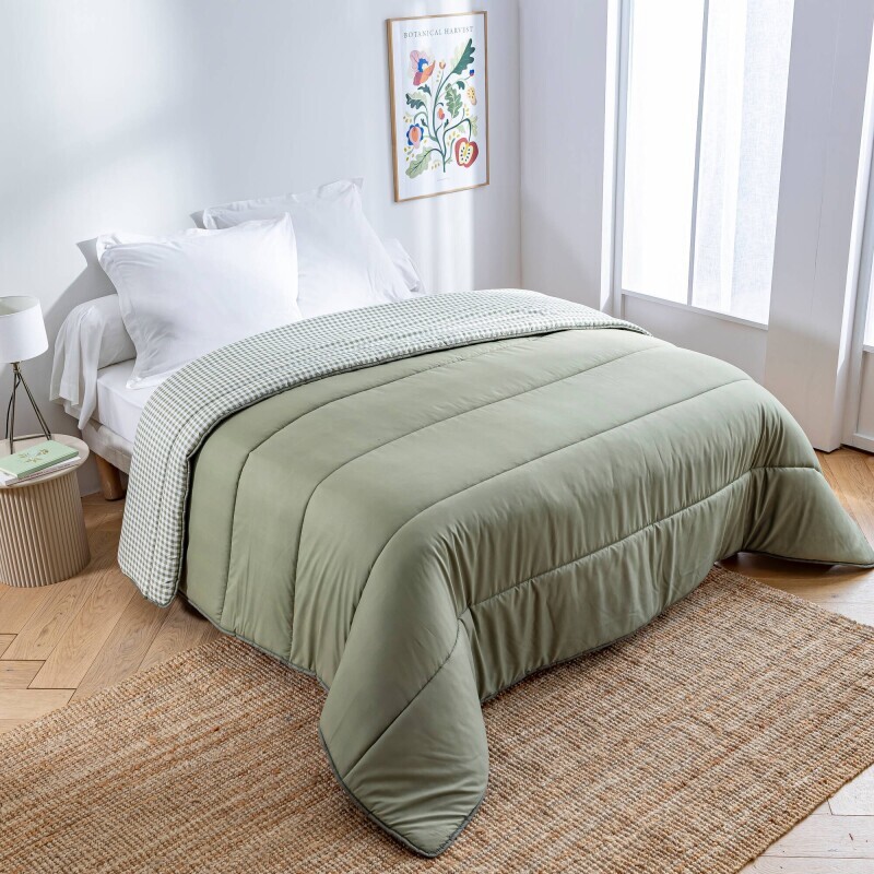 Přikrývka s kostkovaným vichy vzorem, z mikrovlákna 400g/m2