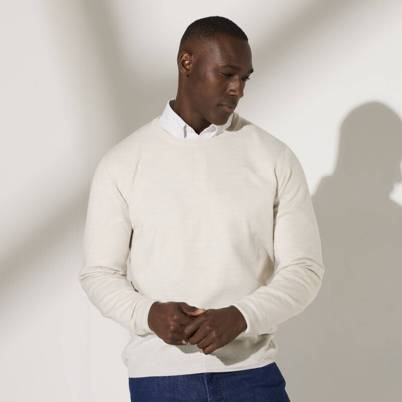 Sweter z okrągłym dekoltem, 100% akryl