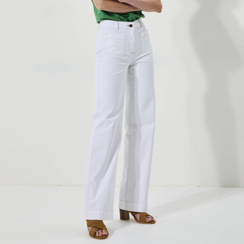 Široké džíny pro postavu méně než 160 cm