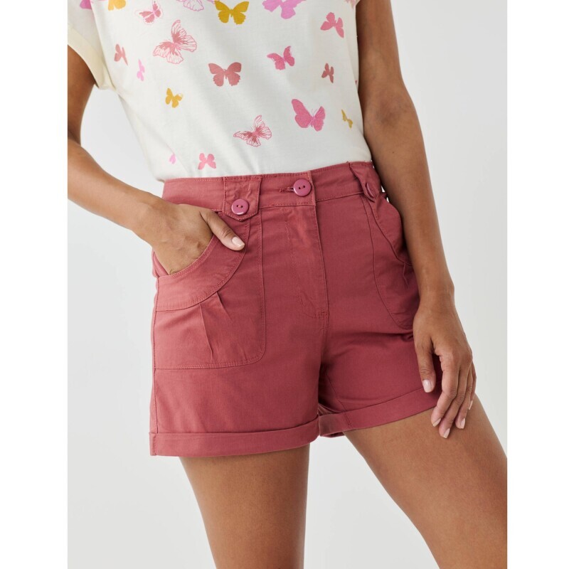 Rozciągliwe szorty z zagięciem