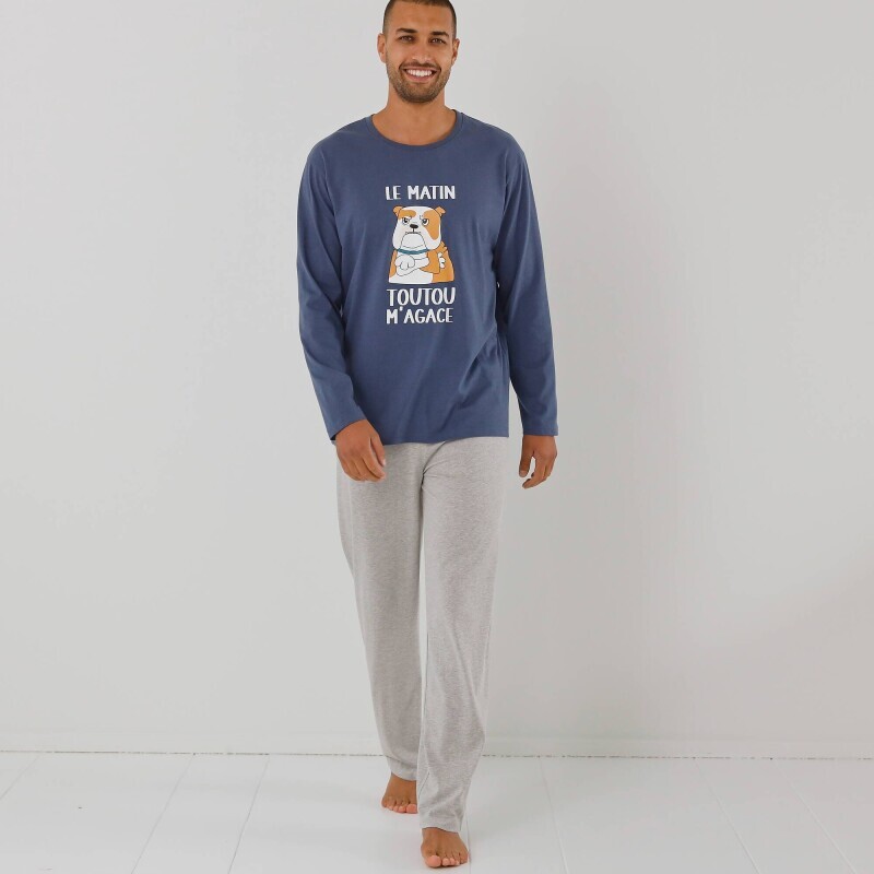 Pyžamo s nohavicami a potlačou psa