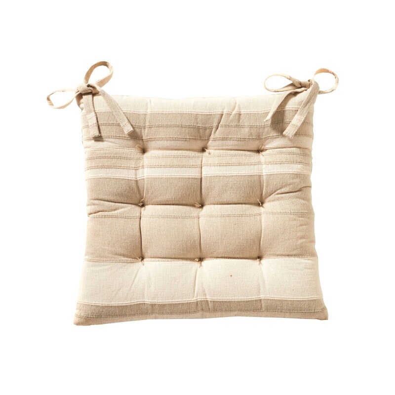 Zestaw 2 paskowanych poduszek na krzesła