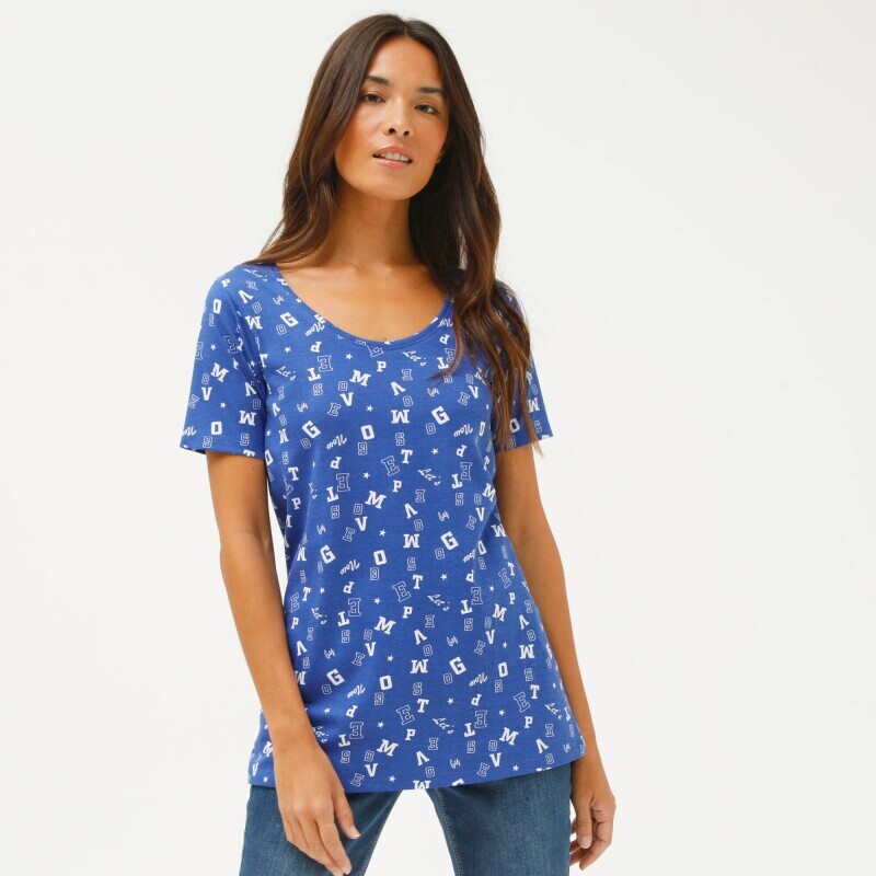 Tričko s potiskem písmen