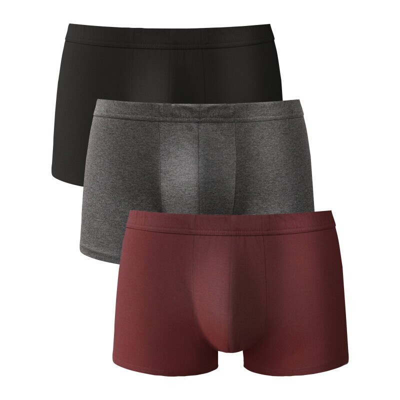 Sada 4 jednobarevných boxerek z bavlny