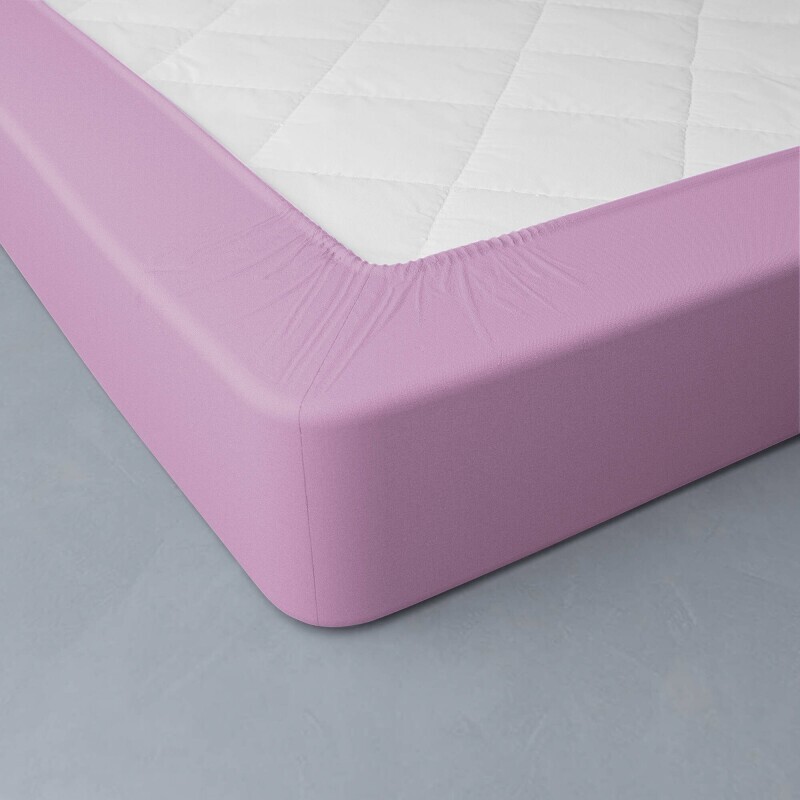 Prześcieradło z gumką w jednym kolorze, głębokość narożnika 26 cm