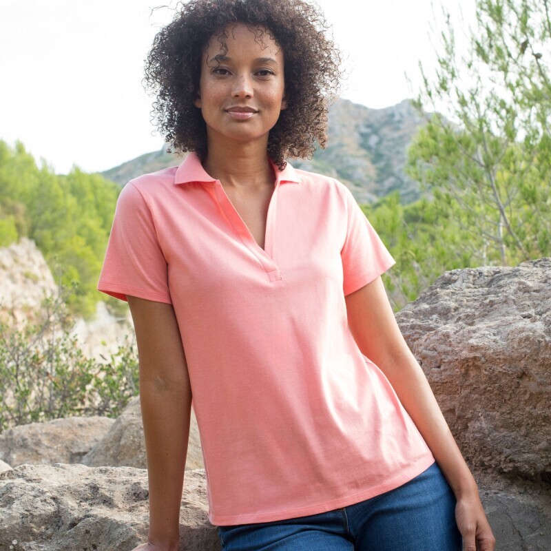 Žerzejové tričko s límečkem