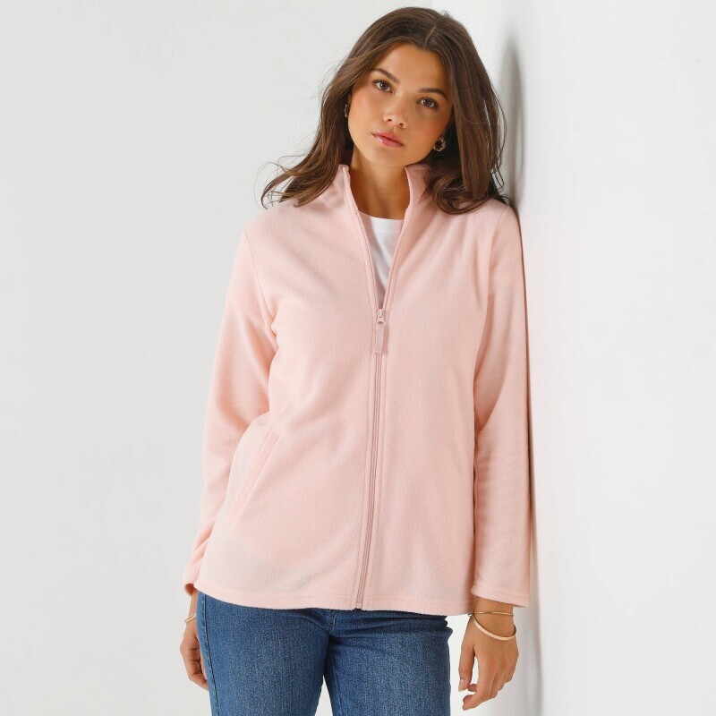 Fleecová bunda na zips