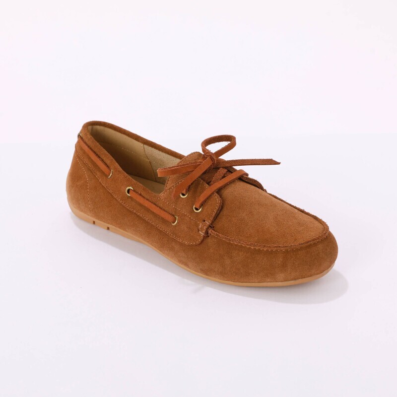 Kožené mokasíny se šněrováním