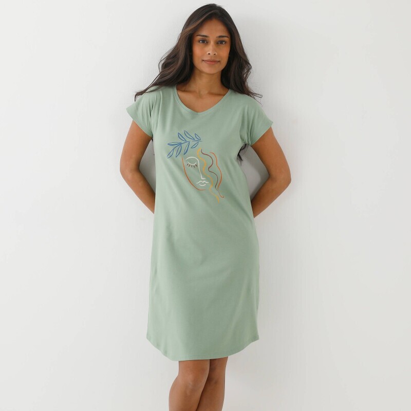 Dlhá nočná košeľa Madeira s potlačou