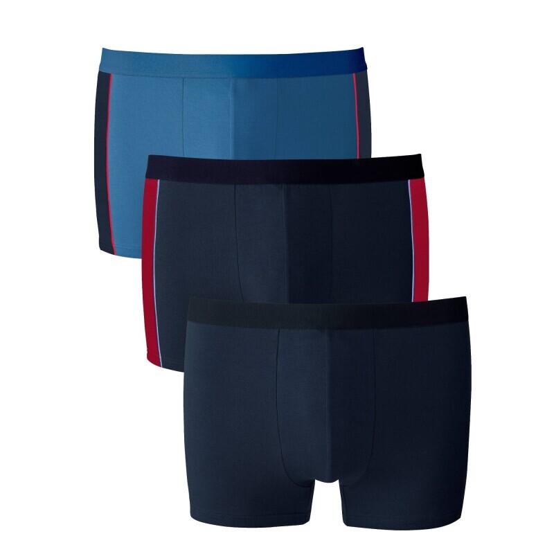 Sada 3 boxerek s postranními pruhy