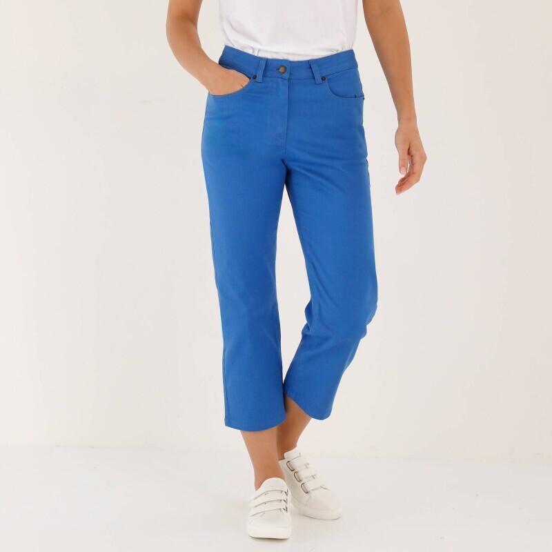 Rovné 7/8 jednofarebné nohavice