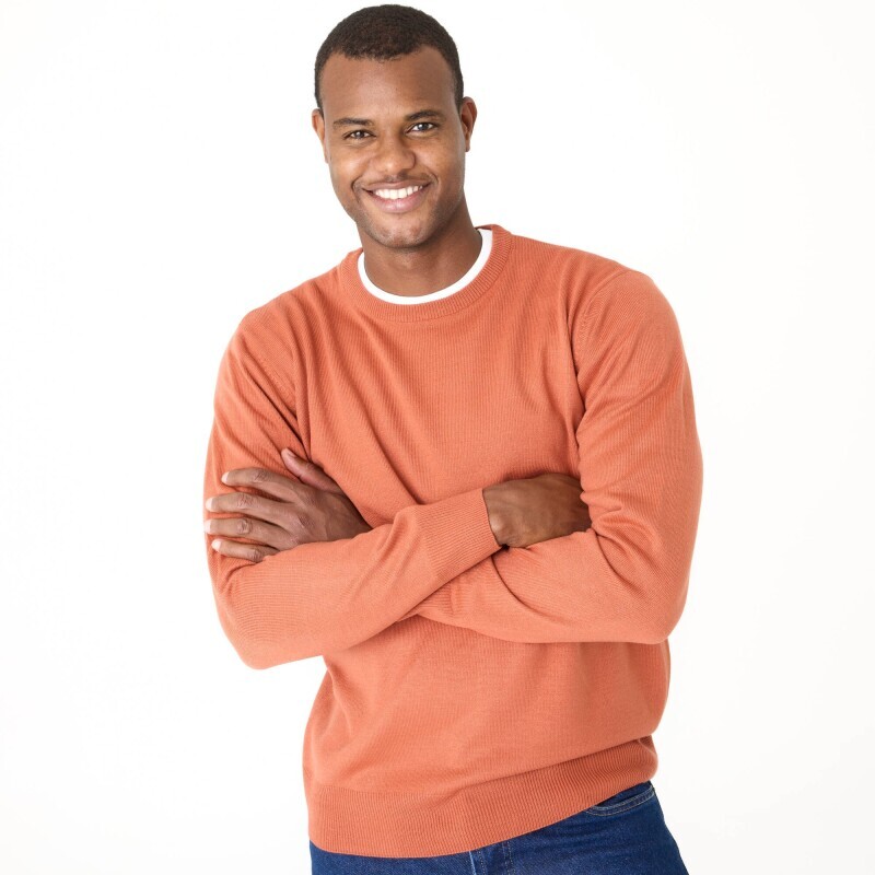 Pulovr s kulatým výstřihem, 100% akryl