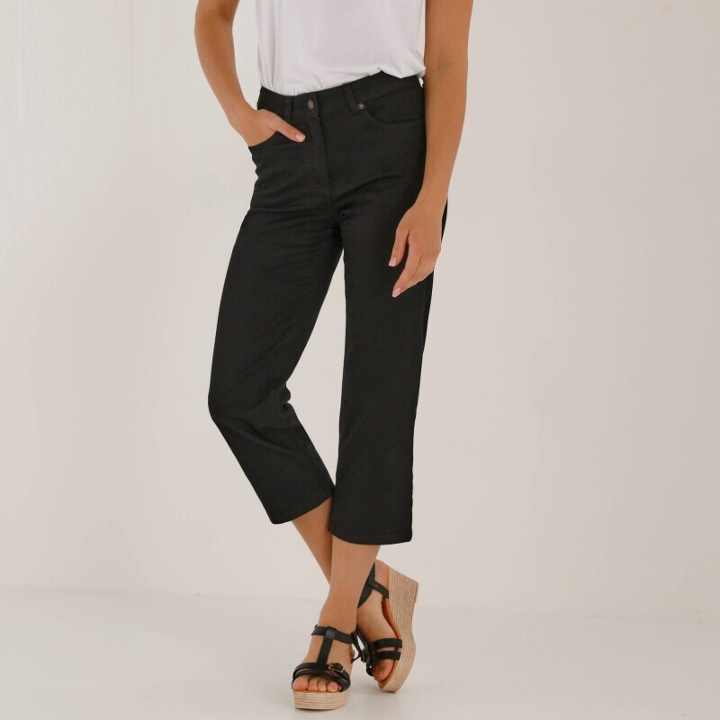 Rovné 7/8 jednofarebné nohavice