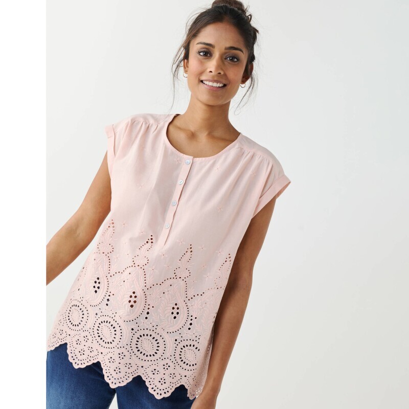 Madeirová blúzka s krátkymi rukávmi