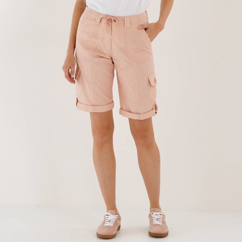 Bermudy s vreckami a ohrnutím