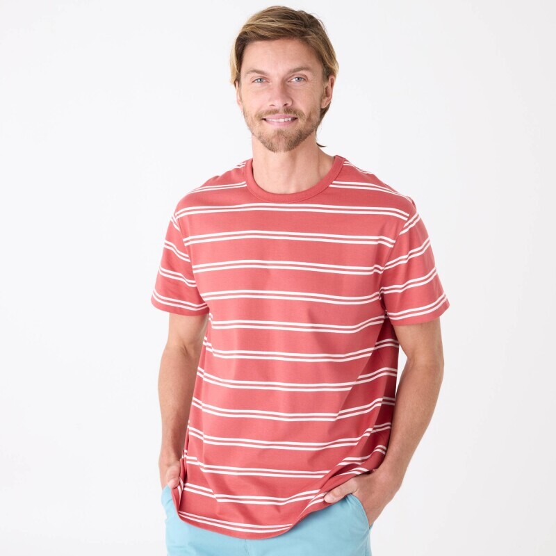Pruhované tričko s krátkými rukávy, bio bavlna