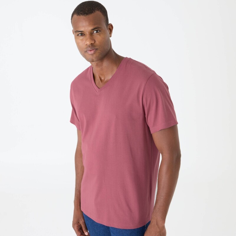 Sada 3 triček s výstřihem do V a krátkými rukávy