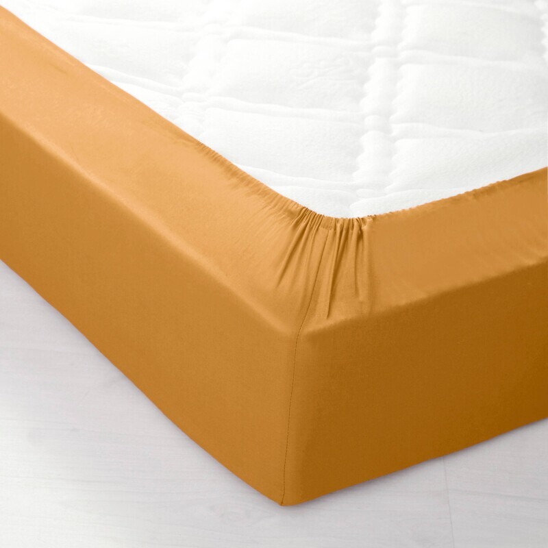 Простирадло на ремінці Colombine однотонного кольору, глибиною 32 см, виготовлене з бавовни