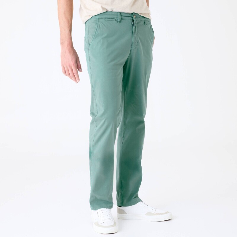 Chino kalhoty ze strečového kepru, klasický střih