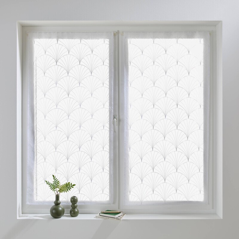 Rovná záclona s motivem art deco, 1 pár