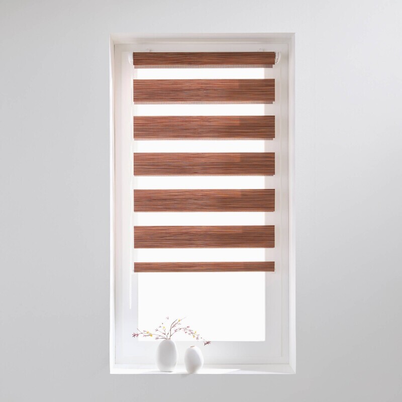 Roleta den/noc s efektem dřeva