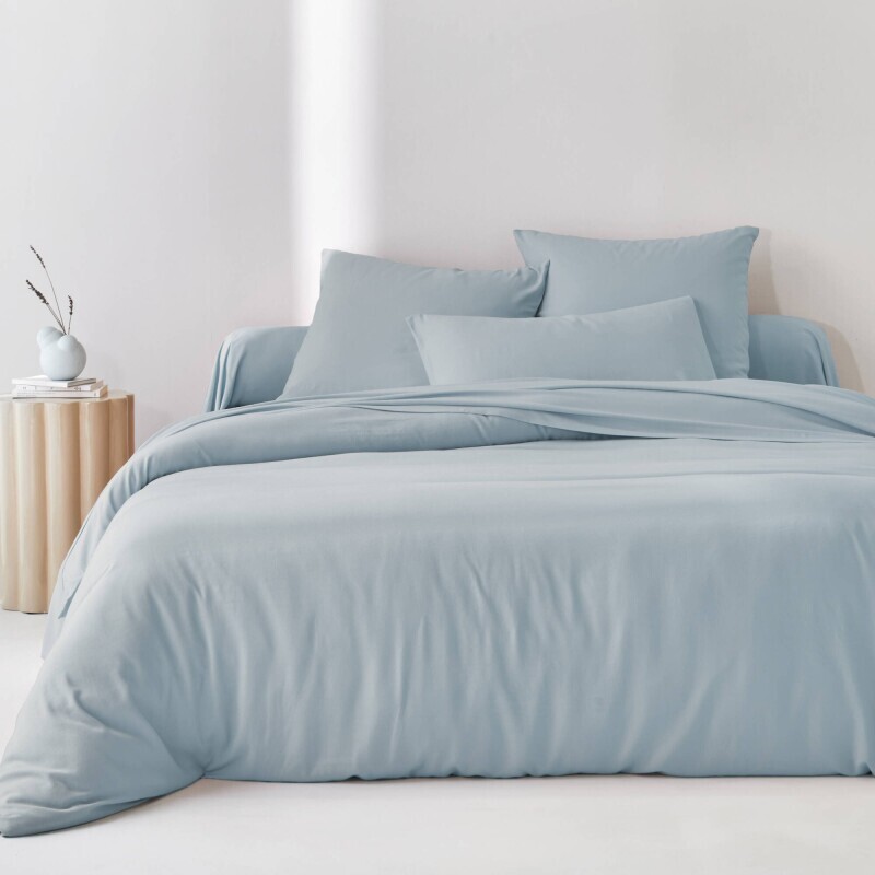 Jednobarevné povlečení z bambusu a bavlny