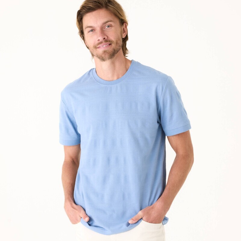 Tričko z piké úpletu s texturou