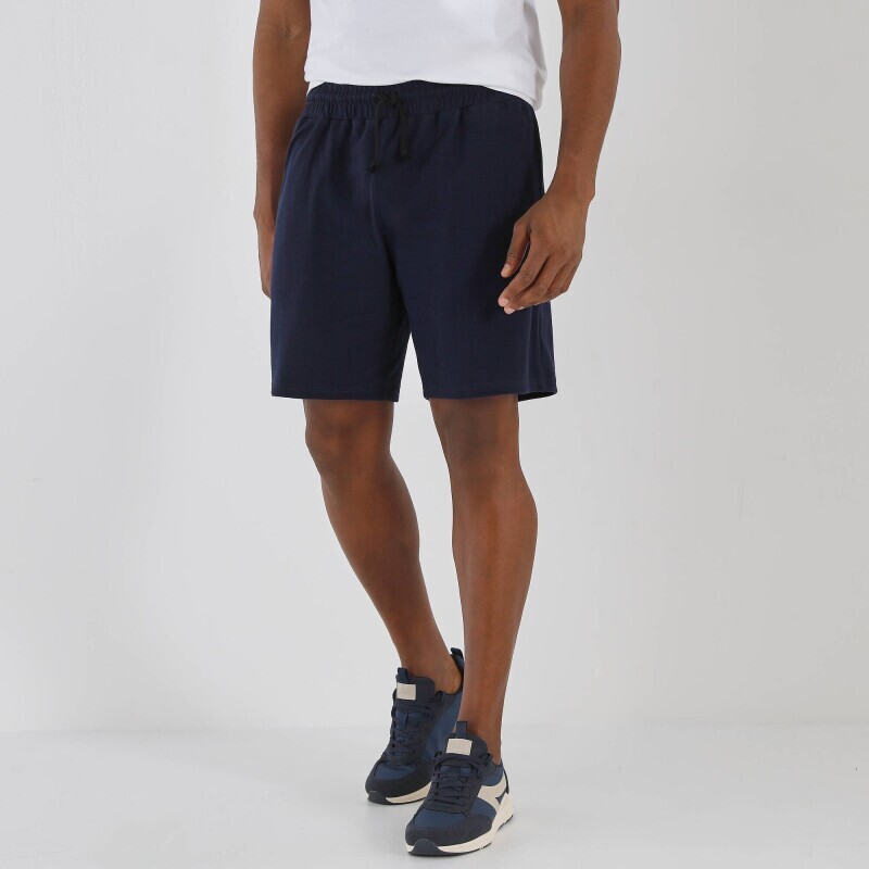 Šortky z piké úpletu s pružným pasem a šňůrkou na stažení