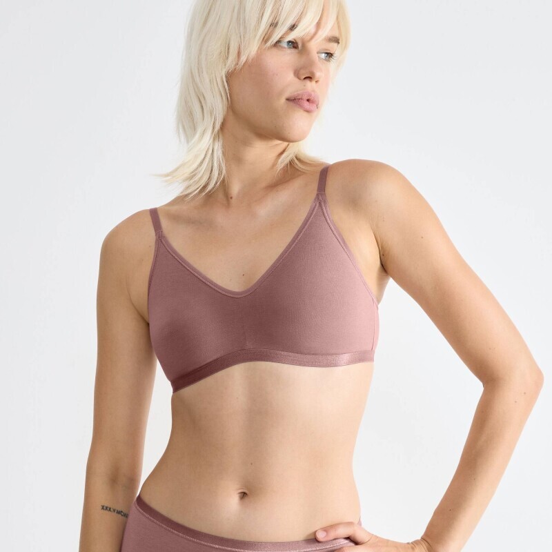 Biustonosz Go Daily Coton z elastycznej bawełny, bez fiszbin