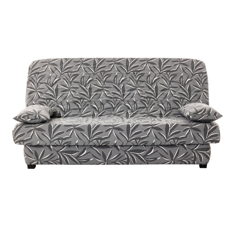 Polstrovaný potah na pohovku clic-clac s potiskem listů