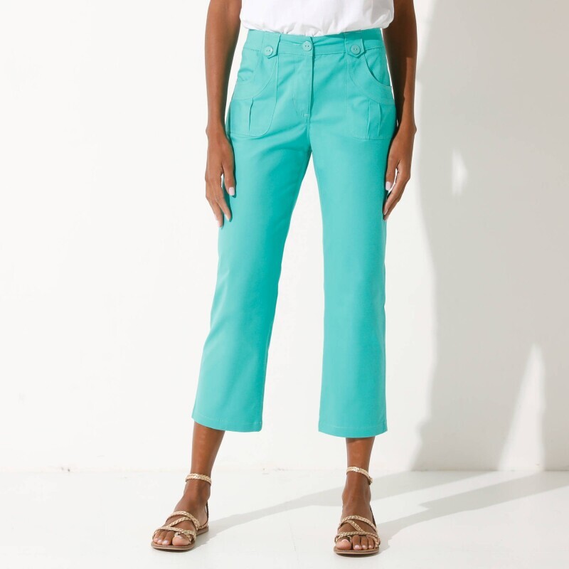 Rovné strečové 7/8 kalhoty